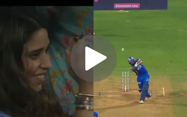 [Watch] Ritika Sajdeh Gives 'Crying Applause’ To Rohit Sharma After His Flamboyant 50